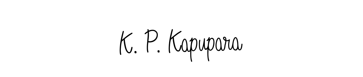 How to Draw K. P. Kapupara signature style? Angelique-Rose-font-FFP is a latest design signature styles for name K. P. Kapupara. K. P. Kapupara signature style 5 images and pictures png