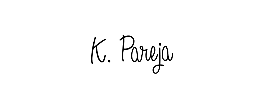 Best and Professional Signature Style for K. Pareja. Angelique-Rose-font-FFP Best Signature Style Collection. K. Pareja signature style 5 images and pictures png