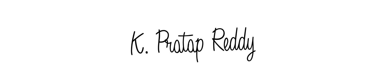 How to make K. Pratap Reddy name signature. Use Angelique-Rose-font-FFP style for creating short signs online. This is the latest handwritten sign. K. Pratap Reddy signature style 5 images and pictures png