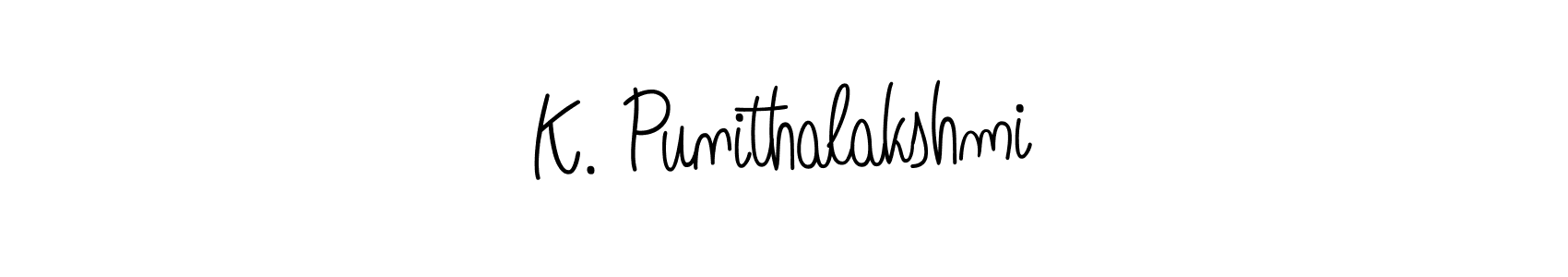 Check out images of Autograph of K. Punithalakshmi name. Actor K. Punithalakshmi Signature Style. Angelique-Rose-font-FFP is a professional sign style online. K. Punithalakshmi signature style 5 images and pictures png