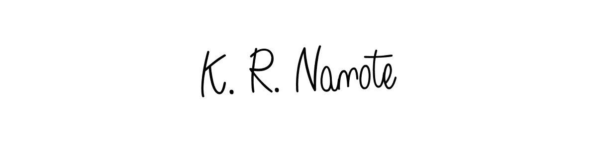 Here are the top 10 professional signature styles for the name K. R. Nanote. These are the best autograph styles you can use for your name. K. R. Nanote signature style 5 images and pictures png
