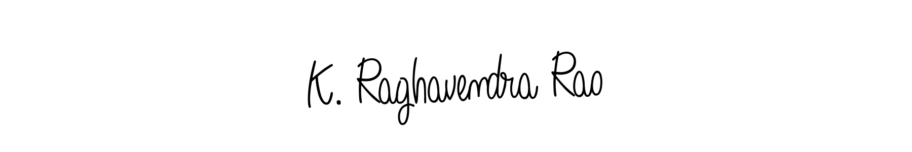 Make a beautiful signature design for name K. Raghavendra Rao. With this signature (Angelique-Rose-font-FFP) style, you can create a handwritten signature for free. K. Raghavendra Rao signature style 5 images and pictures png