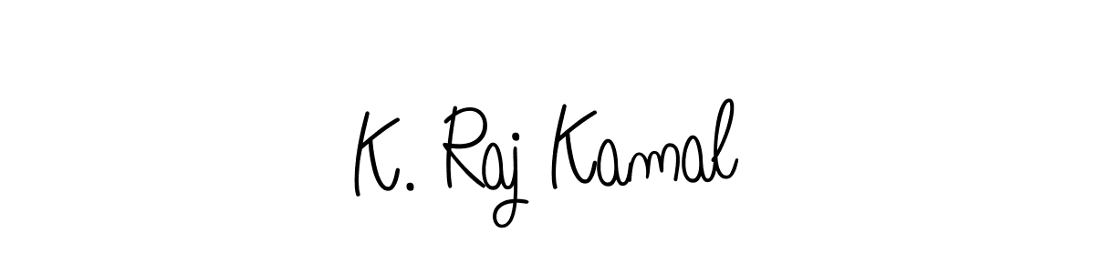 Best and Professional Signature Style for K. Raj Kamal. Angelique-Rose-font-FFP Best Signature Style Collection. K. Raj Kamal signature style 5 images and pictures png