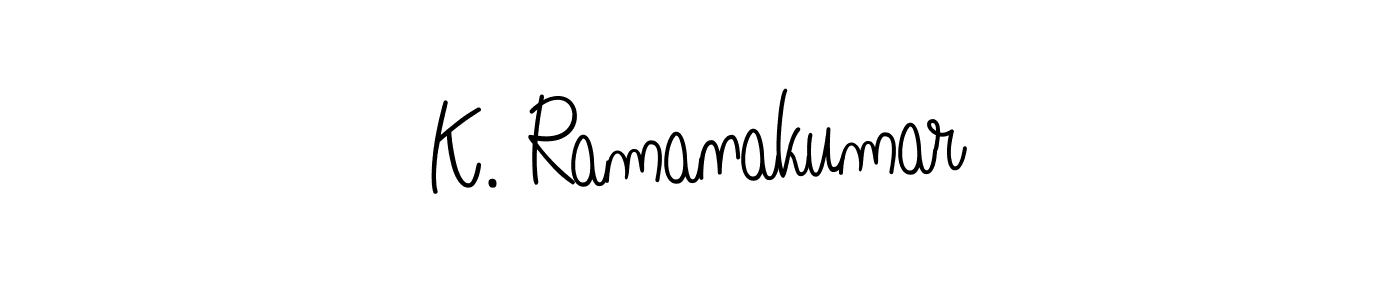 Make a short K. Ramanakumar signature style. Manage your documents anywhere anytime using Angelique-Rose-font-FFP. Create and add eSignatures, submit forms, share and send files easily. K. Ramanakumar signature style 5 images and pictures png