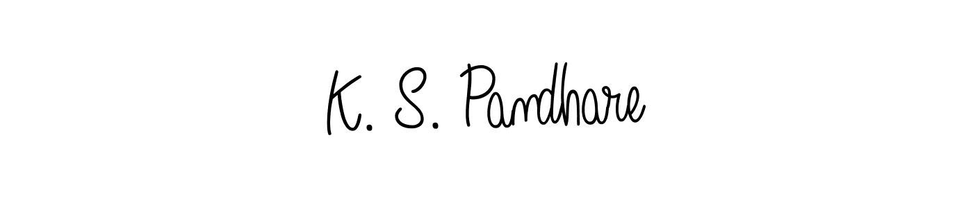 Make a short K. S. Pandhare signature style. Manage your documents anywhere anytime using Angelique-Rose-font-FFP. Create and add eSignatures, submit forms, share and send files easily. K. S. Pandhare signature style 5 images and pictures png