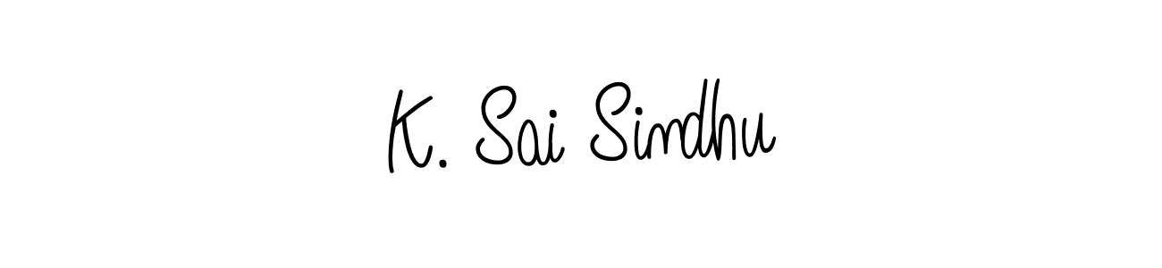 Angelique-Rose-font-FFP is a professional signature style that is perfect for those who want to add a touch of class to their signature. It is also a great choice for those who want to make their signature more unique. Get K. Sai Sindhu name to fancy signature for free. K. Sai Sindhu signature style 5 images and pictures png