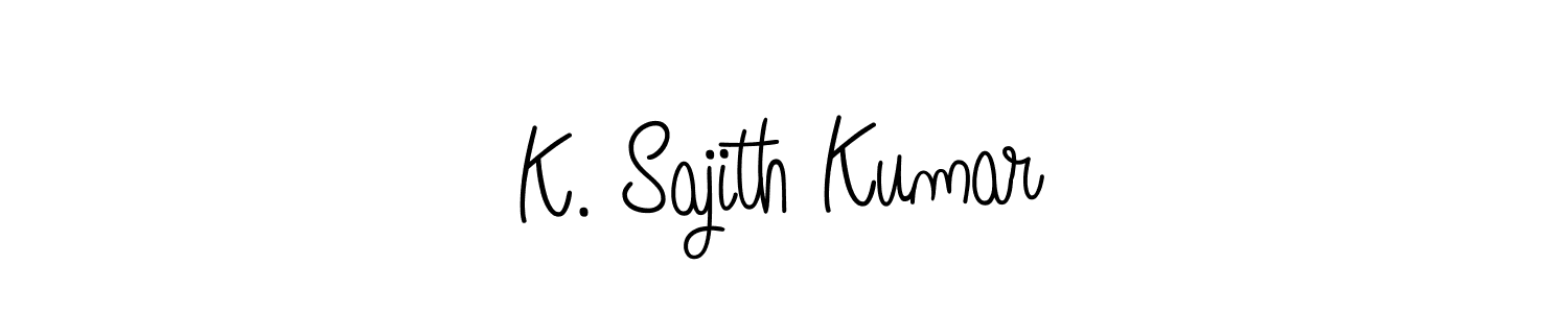 K. Sajith Kumar stylish signature style. Best Handwritten Sign (Angelique-Rose-font-FFP) for my name. Handwritten Signature Collection Ideas for my name K. Sajith Kumar. K. Sajith Kumar signature style 5 images and pictures png