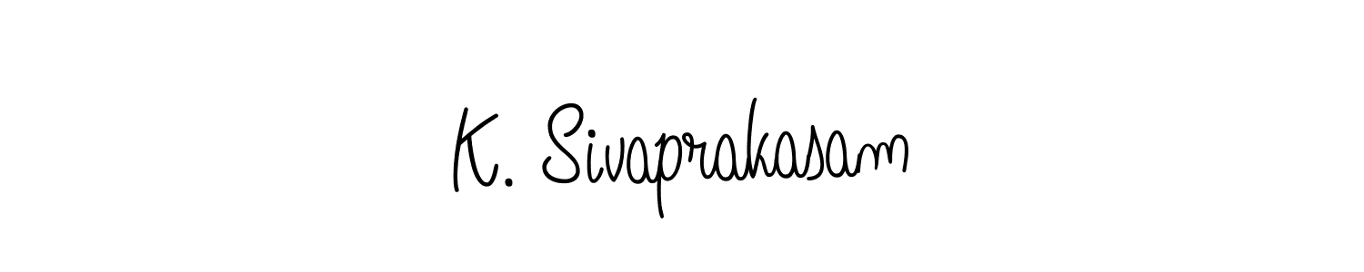if you are searching for the best signature style for your name K. Sivaprakasam. so please give up your signature search. here we have designed multiple signature styles  using Angelique-Rose-font-FFP. K. Sivaprakasam signature style 5 images and pictures png