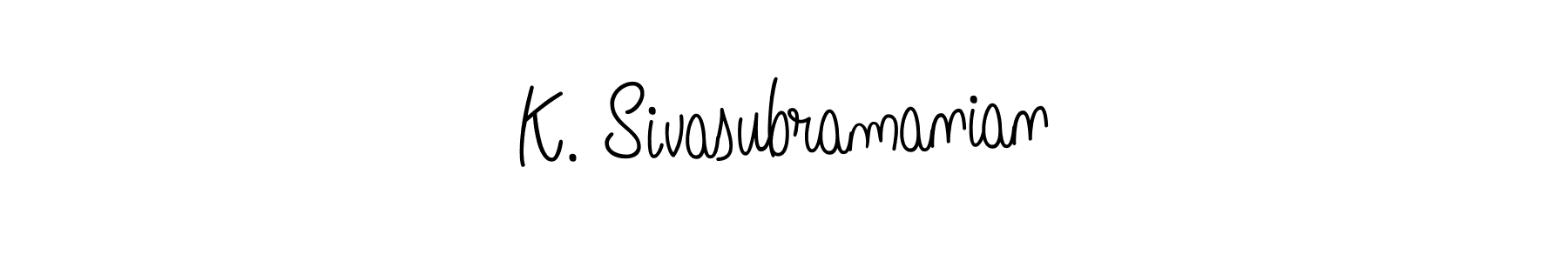 K. Sivasubramanian stylish signature style. Best Handwritten Sign (Angelique-Rose-font-FFP) for my name. Handwritten Signature Collection Ideas for my name K. Sivasubramanian. K. Sivasubramanian signature style 5 images and pictures png