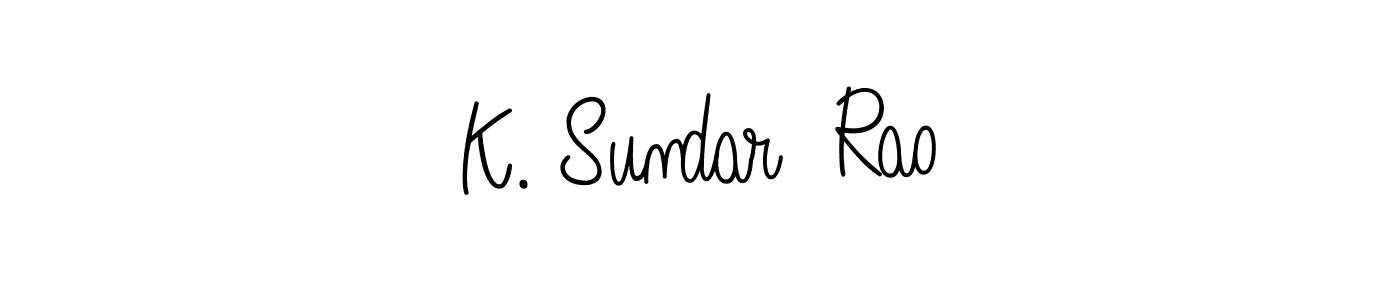 Also You can easily find your signature by using the search form. We will create K. Sundar  Rao name handwritten signature images for you free of cost using Angelique-Rose-font-FFP sign style. K. Sundar  Rao signature style 5 images and pictures png