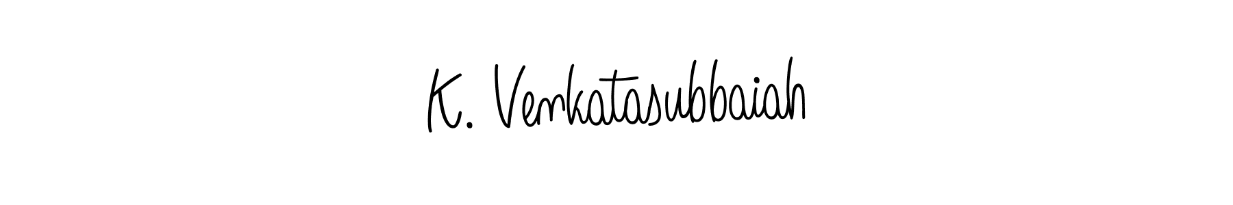 Best and Professional Signature Style for K. Venkatasubbaiah. Angelique-Rose-font-FFP Best Signature Style Collection. K. Venkatasubbaiah signature style 5 images and pictures png