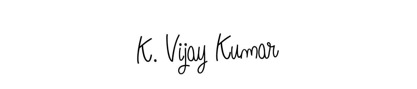 Use a signature maker to create a handwritten signature online. With this signature software, you can design (Angelique-Rose-font-FFP) your own signature for name K. Vijay Kumar. K. Vijay Kumar signature style 5 images and pictures png