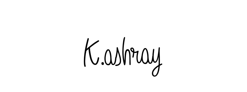 Create a beautiful signature design for name K.ashray. With this signature (Angelique-Rose-font-FFP) fonts, you can make a handwritten signature for free. K.ashray signature style 5 images and pictures png
