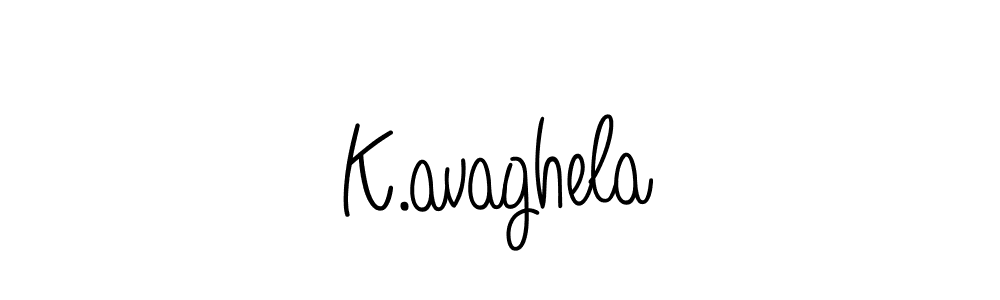 How to make K.avaghela name signature. Use Angelique-Rose-font-FFP style for creating short signs online. This is the latest handwritten sign. K.avaghela signature style 5 images and pictures png