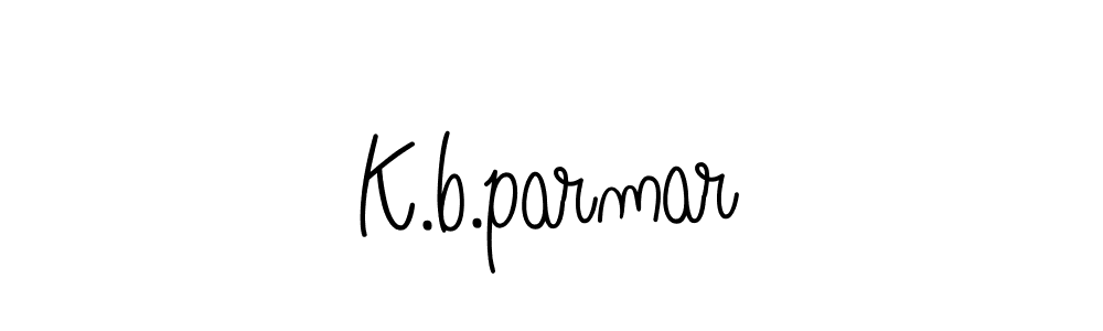 Design your own signature with our free online signature maker. With this signature software, you can create a handwritten (Angelique-Rose-font-FFP) signature for name K.b.parmar. K.b.parmar signature style 5 images and pictures png