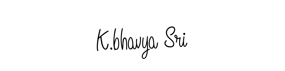 Use a signature maker to create a handwritten signature online. With this signature software, you can design (Angelique-Rose-font-FFP) your own signature for name K.bhavya Sri. K.bhavya Sri signature style 5 images and pictures png