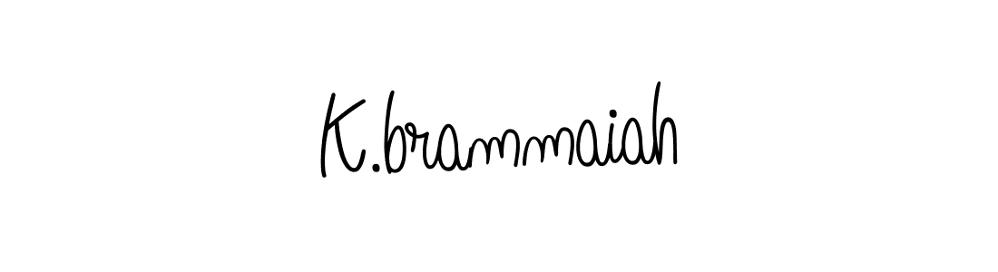 How to Draw K.brammaiah signature style? Angelique-Rose-font-FFP is a latest design signature styles for name K.brammaiah. K.brammaiah signature style 5 images and pictures png