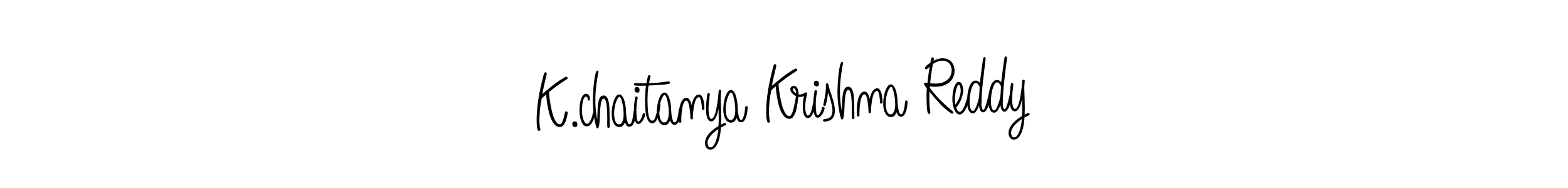 You should practise on your own different ways (Angelique-Rose-font-FFP) to write your name (K.chaitanya Krishna Reddy) in signature. don't let someone else do it for you. K.chaitanya Krishna Reddy signature style 5 images and pictures png