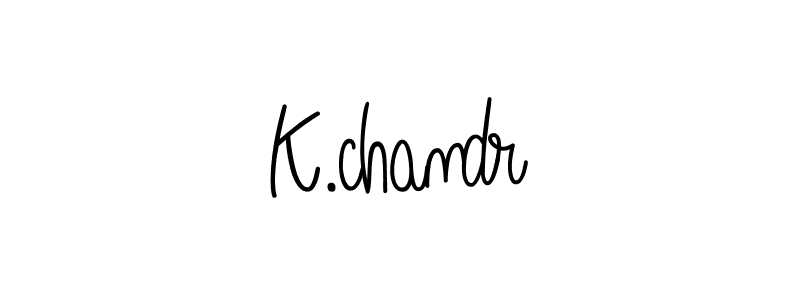 How to make K.chandr name signature. Use Angelique-Rose-font-FFP style for creating short signs online. This is the latest handwritten sign. K.chandr signature style 5 images and pictures png