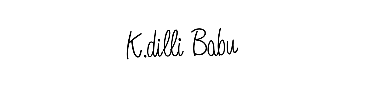 It looks lik you need a new signature style for name K.dilli Babu. Design unique handwritten (Angelique-Rose-font-FFP) signature with our free signature maker in just a few clicks. K.dilli Babu signature style 5 images and pictures png