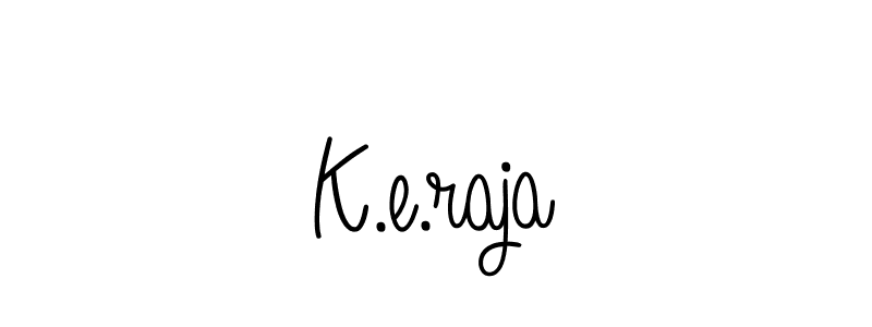 Make a beautiful signature design for name K.e.raja. With this signature (Angelique-Rose-font-FFP) style, you can create a handwritten signature for free. K.e.raja signature style 5 images and pictures png
