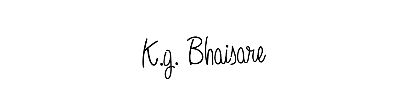 Create a beautiful signature design for name K.g. Bhaisare. With this signature (Angelique-Rose-font-FFP) fonts, you can make a handwritten signature for free. K.g. Bhaisare signature style 5 images and pictures png