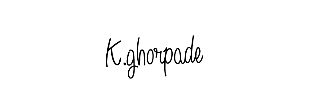 How to make K.ghorpade name signature. Use Angelique-Rose-font-FFP style for creating short signs online. This is the latest handwritten sign. K.ghorpade signature style 5 images and pictures png