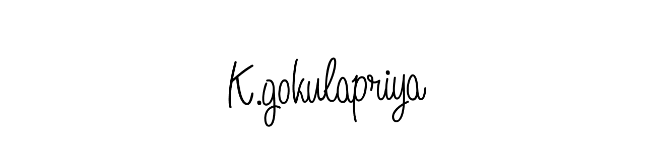 Also we have K.gokulapriya name is the best signature style. Create professional handwritten signature collection using Angelique-Rose-font-FFP autograph style. K.gokulapriya signature style 5 images and pictures png