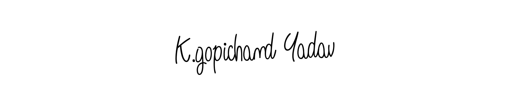 K.gopichand Yadav stylish signature style. Best Handwritten Sign (Angelique-Rose-font-FFP) for my name. Handwritten Signature Collection Ideas for my name K.gopichand Yadav. K.gopichand Yadav signature style 5 images and pictures png