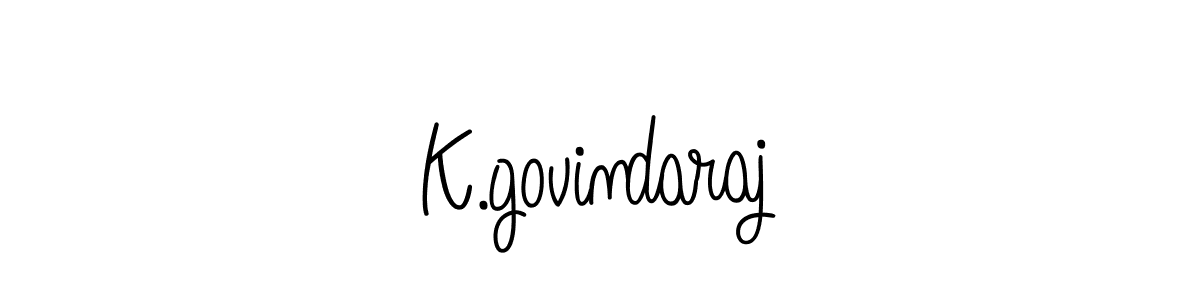 How to make K.govindaraj name signature. Use Angelique-Rose-font-FFP style for creating short signs online. This is the latest handwritten sign. K.govindaraj signature style 5 images and pictures png