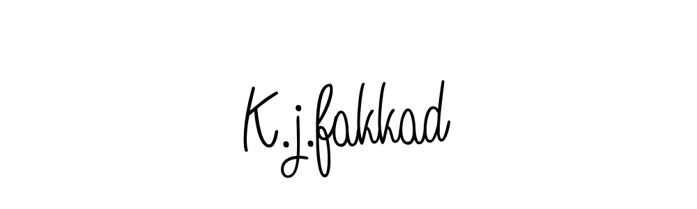 The best way (Angelique-Rose-font-FFP) to make a short signature is to pick only two or three words in your name. The name K.j.fakkad include a total of six letters. For converting this name. K.j.fakkad signature style 5 images and pictures png