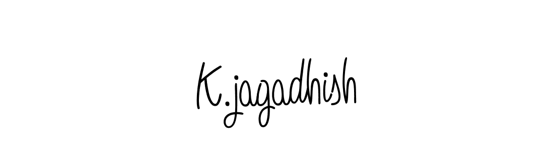 Create a beautiful signature design for name K.jagadhish. With this signature (Angelique-Rose-font-FFP) fonts, you can make a handwritten signature for free. K.jagadhish signature style 5 images and pictures png