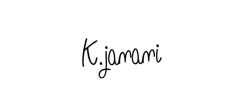 You should practise on your own different ways (Angelique-Rose-font-FFP) to write your name (K.janani) in signature. don't let someone else do it for you. K.janani signature style 5 images and pictures png