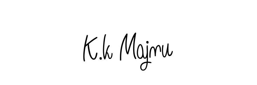 Check out images of Autograph of K.k Majnu name. Actor K.k Majnu Signature Style. Angelique-Rose-font-FFP is a professional sign style online. K.k Majnu signature style 5 images and pictures png