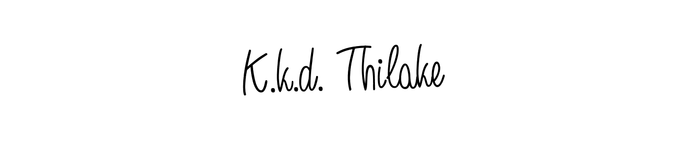 Also You can easily find your signature by using the search form. We will create K.k.d. Thilake name handwritten signature images for you free of cost using Angelique-Rose-font-FFP sign style. K.k.d. Thilake signature style 5 images and pictures png