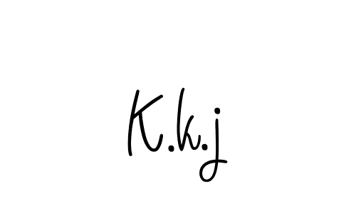 Once you've used our free online signature maker to create your best signature Angelique-Rose-font-FFP style, it's time to enjoy all of the benefits that K.k.j name signing documents. K.k.j signature style 5 images and pictures png