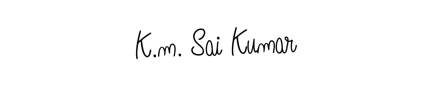 This is the best signature style for the K.m. Sai Kumar name. Also you like these signature font (Angelique-Rose-font-FFP). Mix name signature. K.m. Sai Kumar signature style 5 images and pictures png