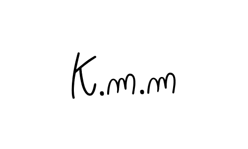 Also we have K.m.m name is the best signature style. Create professional handwritten signature collection using Angelique-Rose-font-FFP autograph style. K.m.m signature style 5 images and pictures png