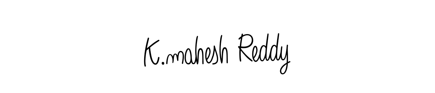 Best and Professional Signature Style for K.mahesh Reddy. Angelique-Rose-font-FFP Best Signature Style Collection. K.mahesh Reddy signature style 5 images and pictures png