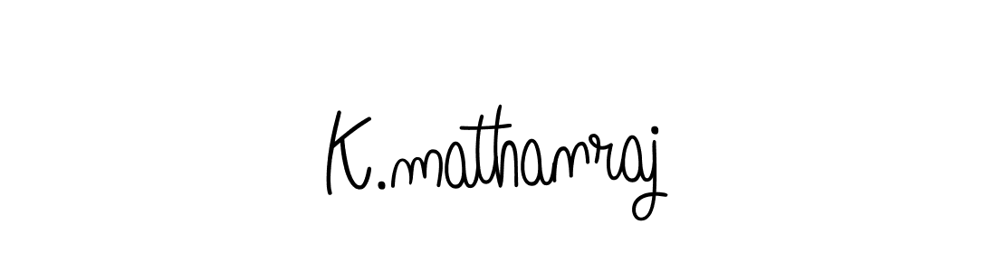 How to Draw K.mathanraj signature style? Angelique-Rose-font-FFP is a latest design signature styles for name K.mathanraj. K.mathanraj signature style 5 images and pictures png