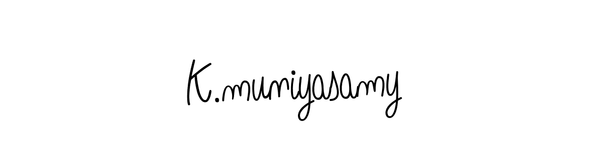 Check out images of Autograph of K.muniyasamy name. Actor K.muniyasamy Signature Style. Angelique-Rose-font-FFP is a professional sign style online. K.muniyasamy signature style 5 images and pictures png