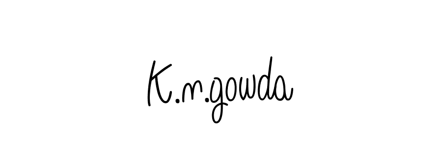 Use a signature maker to create a handwritten signature online. With this signature software, you can design (Angelique-Rose-font-FFP) your own signature for name K.n.gowda. K.n.gowda signature style 5 images and pictures png