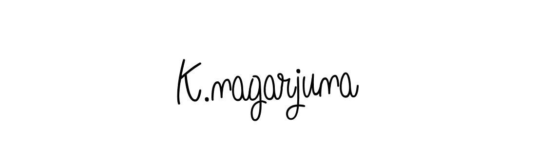How to make K.nagarjuna name signature. Use Angelique-Rose-font-FFP style for creating short signs online. This is the latest handwritten sign. K.nagarjuna signature style 5 images and pictures png