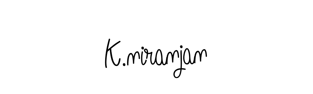 Make a beautiful signature design for name K.niranjan. With this signature (Angelique-Rose-font-FFP) style, you can create a handwritten signature for free. K.niranjan signature style 5 images and pictures png