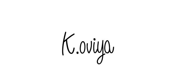 You can use this online signature creator to create a handwritten signature for the name K.oviya. This is the best online autograph maker. K.oviya signature style 5 images and pictures png