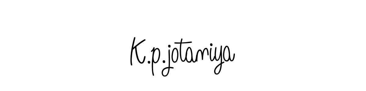 How to Draw K.p.jotaniya signature style? Angelique-Rose-font-FFP is a latest design signature styles for name K.p.jotaniya. K.p.jotaniya signature style 5 images and pictures png