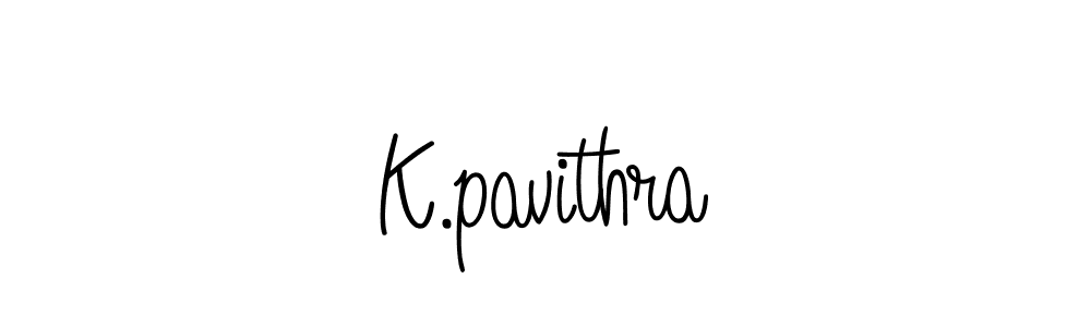 Make a beautiful signature design for name K.pavithra. With this signature (Angelique-Rose-font-FFP) style, you can create a handwritten signature for free. K.pavithra signature style 5 images and pictures png