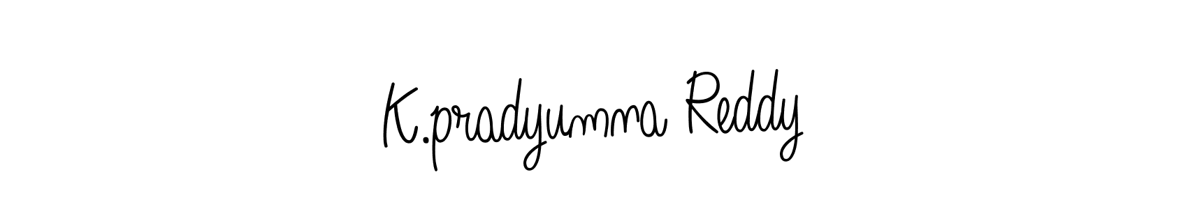 How to make K.pradyumna Reddy signature? Angelique-Rose-font-FFP is a professional autograph style. Create handwritten signature for K.pradyumna Reddy name. K.pradyumna Reddy signature style 5 images and pictures png