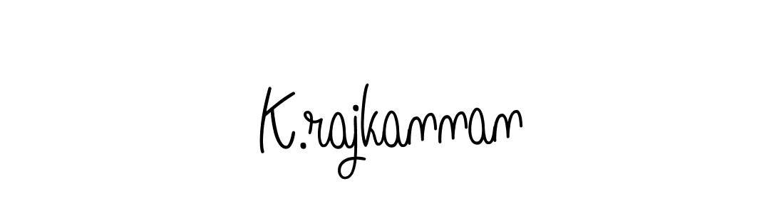 The best way (Angelique-Rose-font-FFP) to make a short signature is to pick only two or three words in your name. The name K.rajkannan include a total of six letters. For converting this name. K.rajkannan signature style 5 images and pictures png