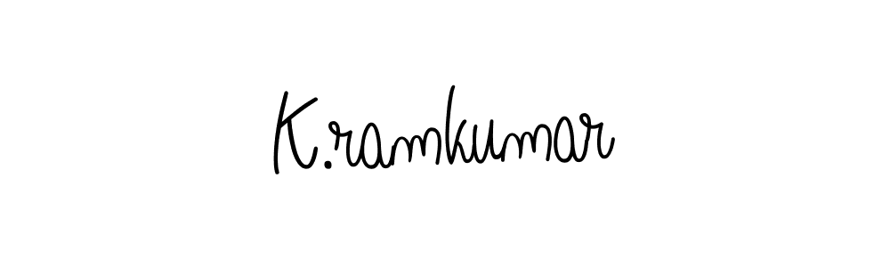 Check out images of Autograph of K.ramkumar name. Actor K.ramkumar Signature Style. Angelique-Rose-font-FFP is a professional sign style online. K.ramkumar signature style 5 images and pictures png